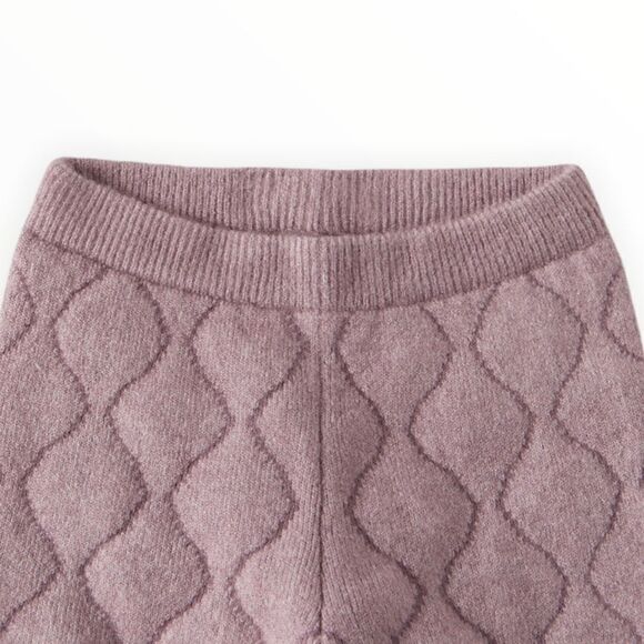 ZARA Kids | Mauve | PADDED KNIT PANTS - Picture 3 of 7